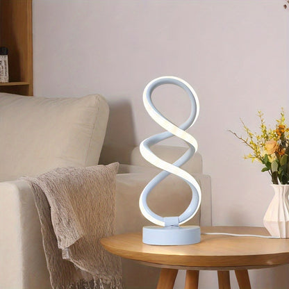 Stylish Spiral Desk Lamp with Color Options