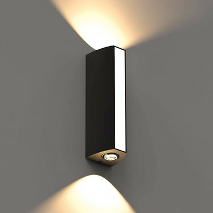 Waterproof Outdoor LED Wall Light Black Aluminum - Cofik