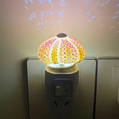 Rustic Coastal Shell Table Lamp