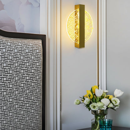 Contemporary LED Wall Light – Sleek Glass Bedroom Sconce