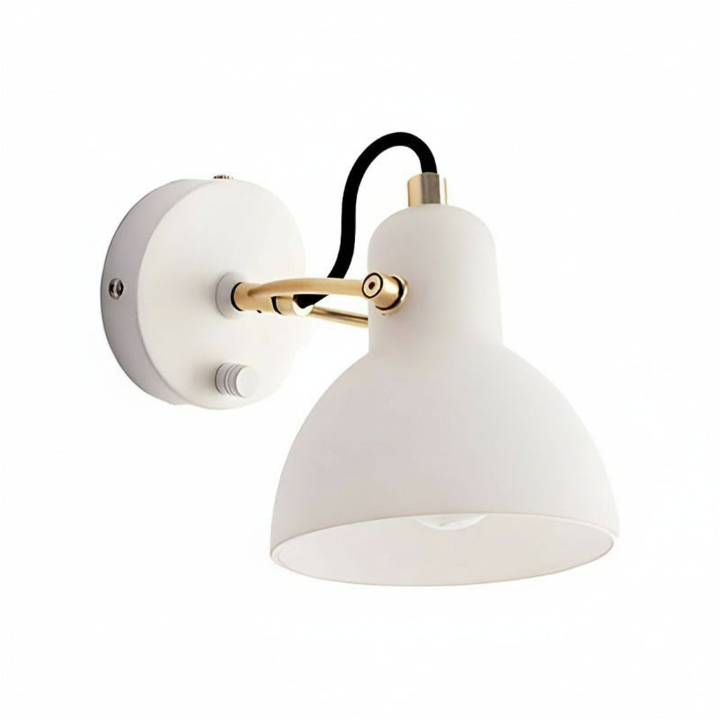 Contemporary White Glass LED Wall Light - Cofik
