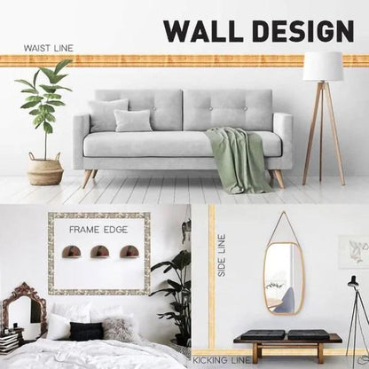 Eco-Friendly Self-Adhesive 3D Wall Trim
