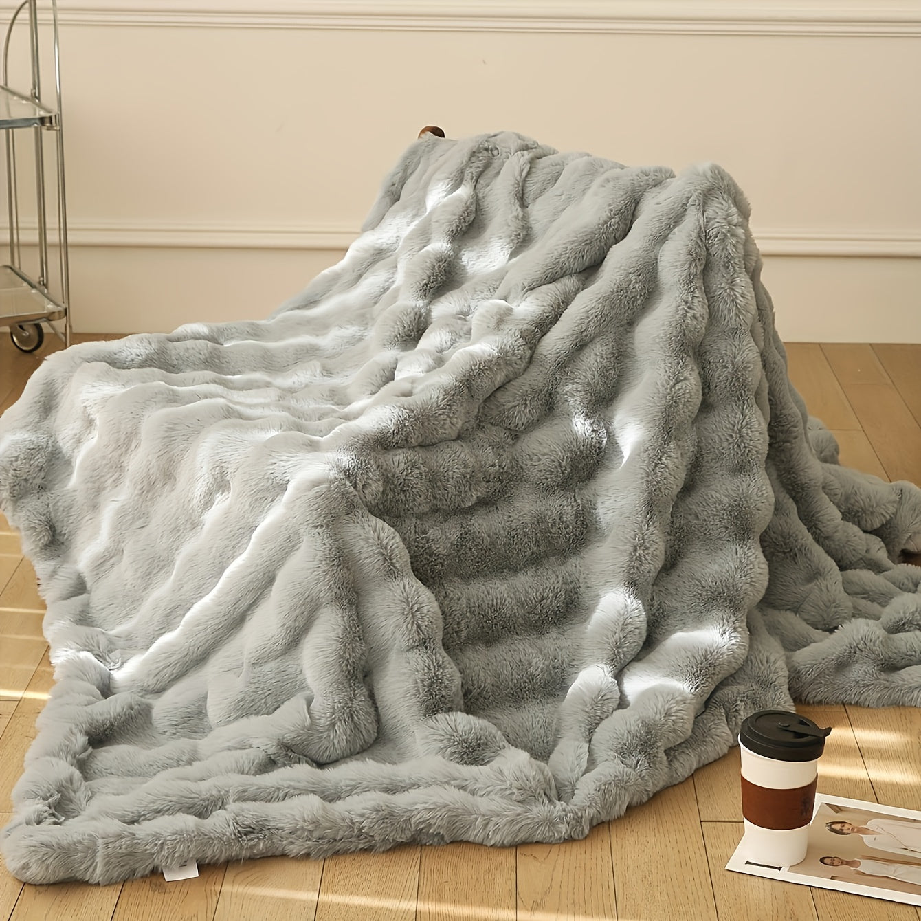 Soft Rabbit Plush Throw Blanket