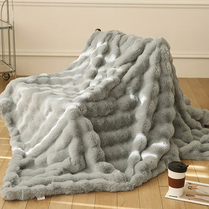 Soft Rabbit Plush Throw Blanket
