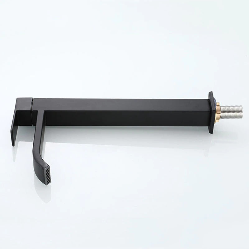 Sleek Black One-Handle Kitchen Faucet