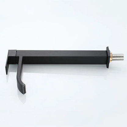 Sleek Black One-Handle Kitchen Faucet
