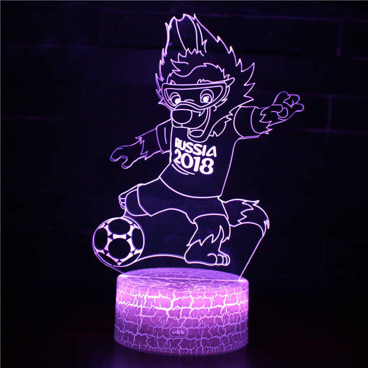 Colorful LED Table Football Lamp