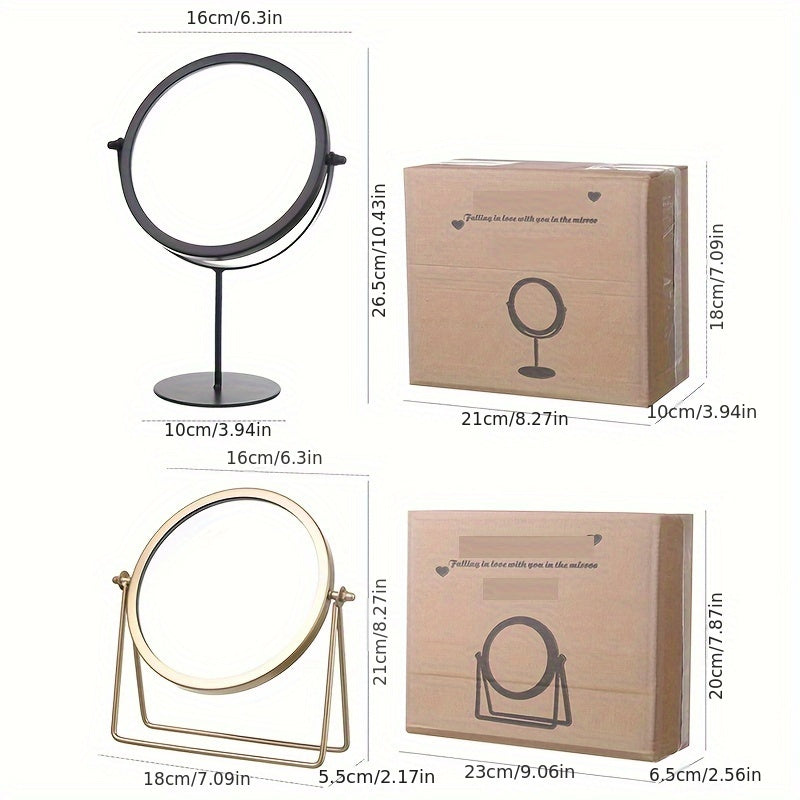 Classic Adjustable Vanity Mirror with Metal Frame