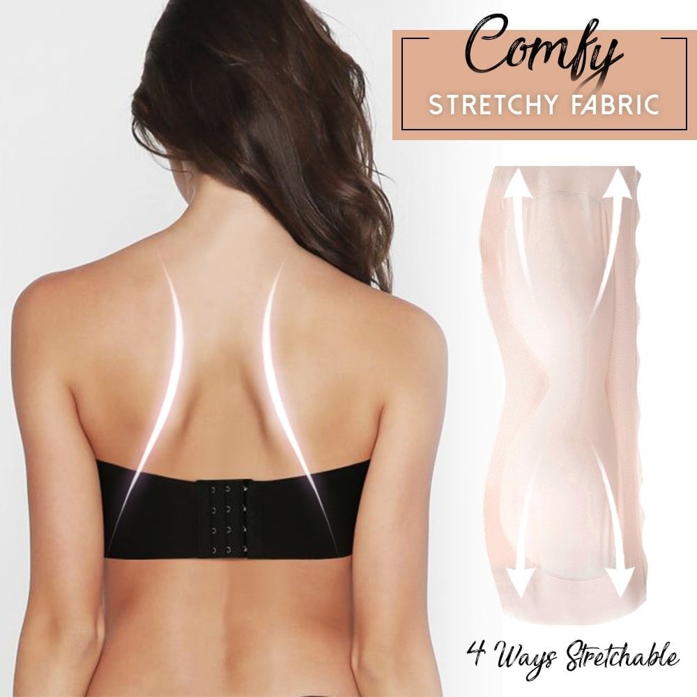 Plus Size Comfortable Strapless Boost Bra