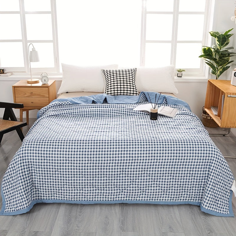 Soft Plaid Throw Blanket for Chilly Nights