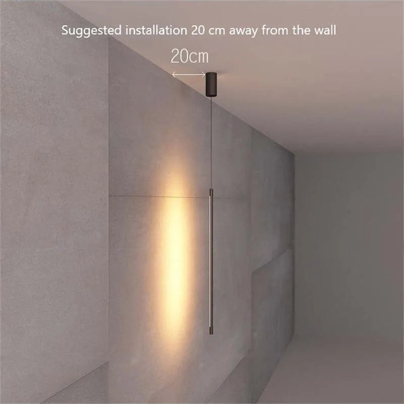 Stylish Dark Metal Hanging Bedside Light