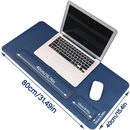Ergonomic Office Desk Pad Set with Wrist Rests