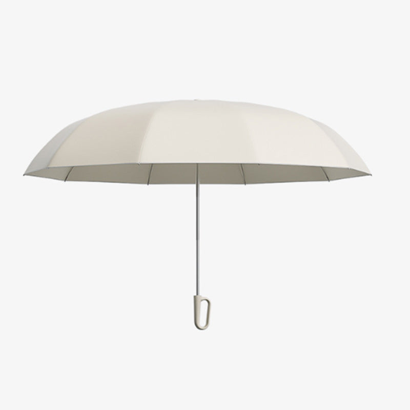 Compact Umbrella with Secure Buckle Closure