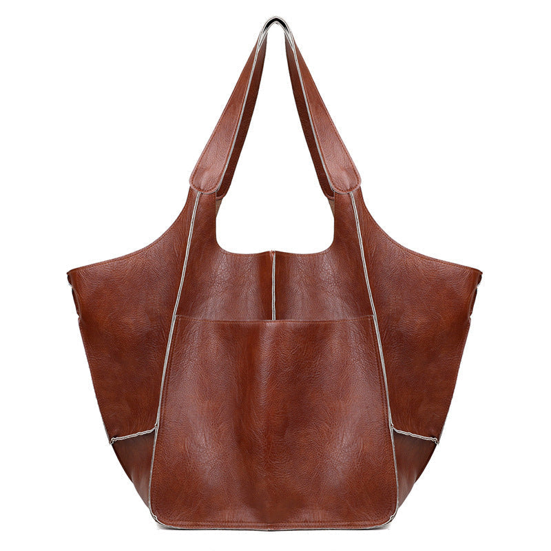 Large Genuine Leather Travel Tote Bags - Cofik