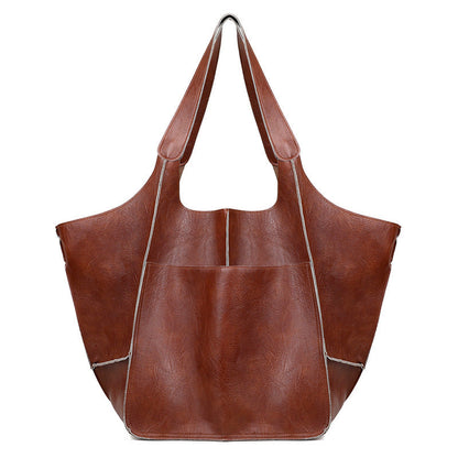 Large Genuine Leather Travel Tote Bags - Cofik