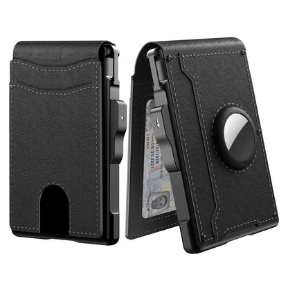 Premium Leather AirTag Wallet Card Holder