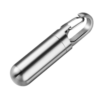 Travel Mini Pill Box Stainless Steel Case