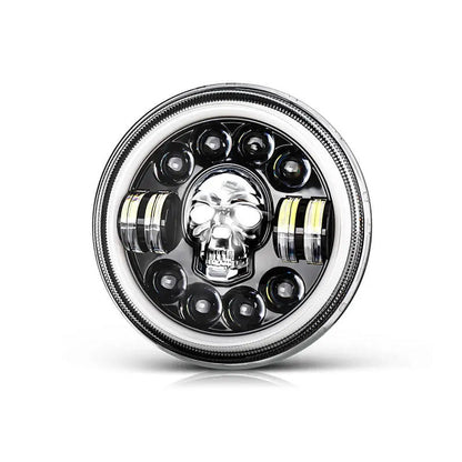 Tough 7 Inch LED Skull Headlamp
