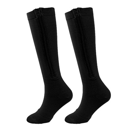 Comfort Fit Compression Socks with Zip Closure