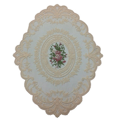 Delicate Floral Crochet Table Doily Set