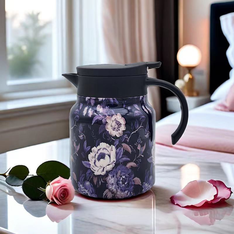 Classic Floral Design Tea Infuser Thermos