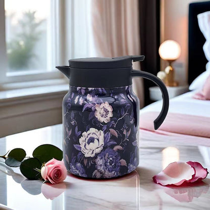 Classic Floral Design Tea Infuser Thermos