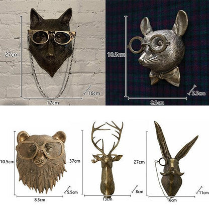 Fun Animal Head Wall Art for Home Decor