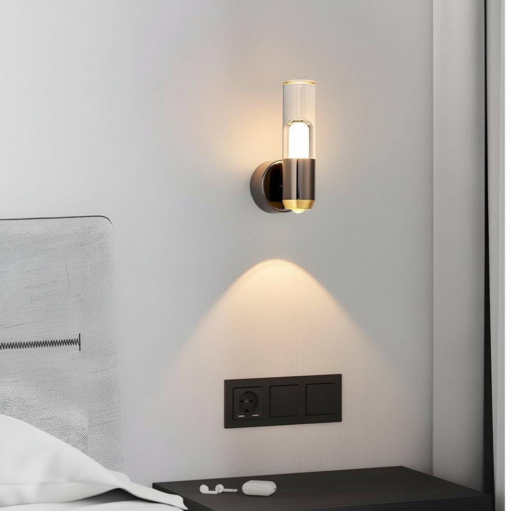 Adjustable LED Wall Light Modern Gold Black Finish - Cofik