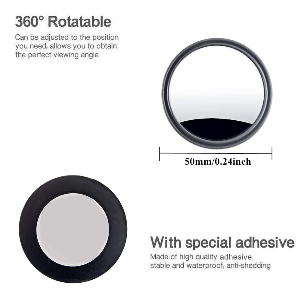 Wide Angle Convex Blind Spot Mirrors
