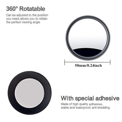 Wide Angle Convex Blind Spot Mirrors