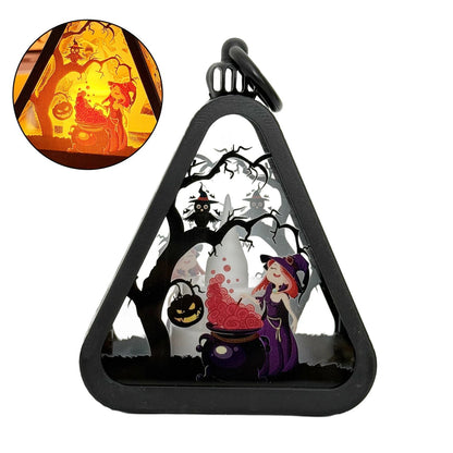 Spooky Black Halloween Table Light