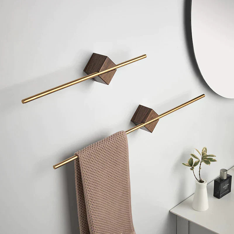 Space-Saving Bathroom Towel Rack