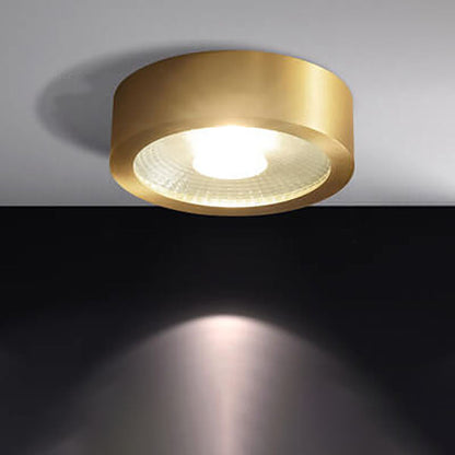 Compact LED Ceiling Lamp Copper Finish