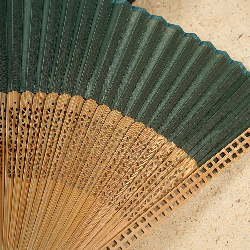 Natural Bamboo Silk Handheld Fan