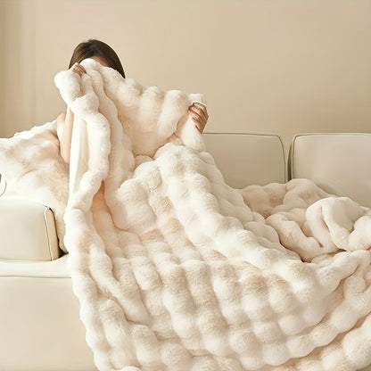 Soft Rabbit Plush Throw Blanket