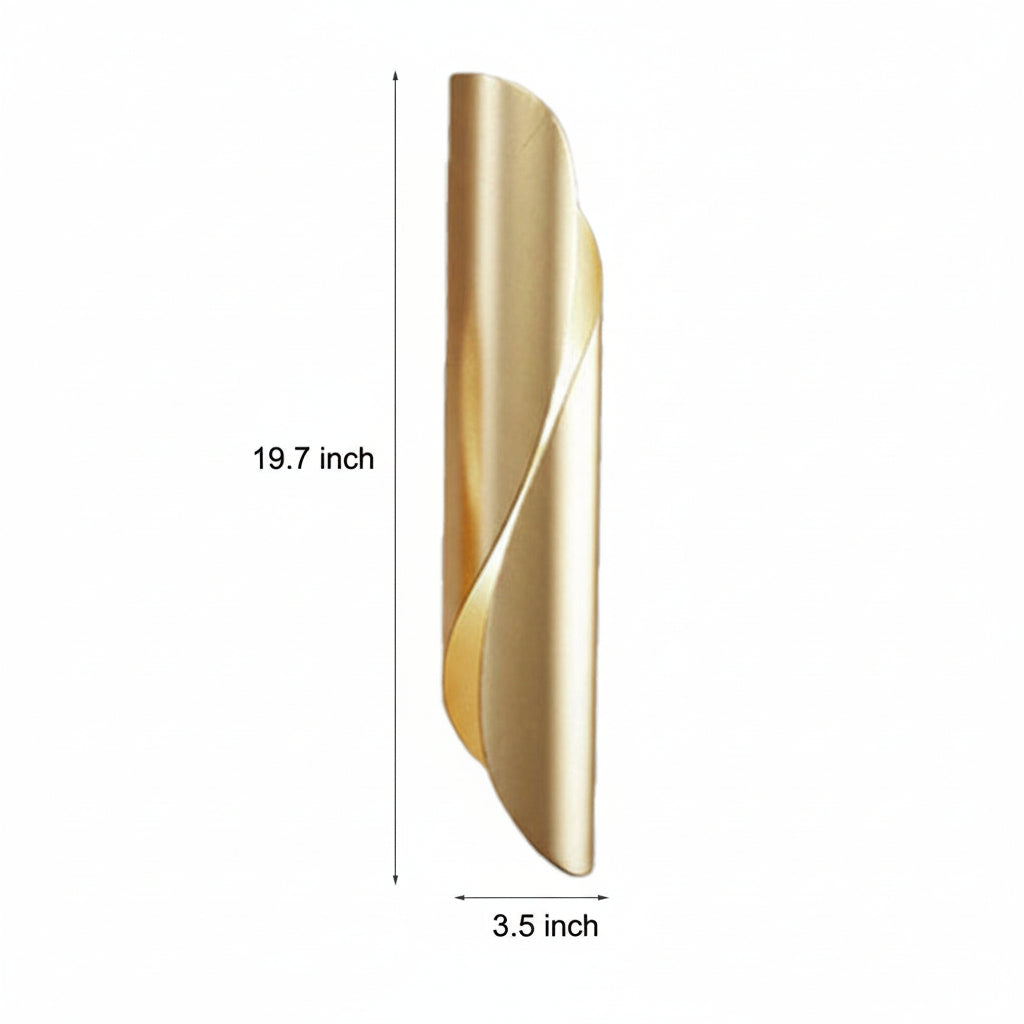 Modern Black Gold Wall Light Fixtures 50cm Industrial Style