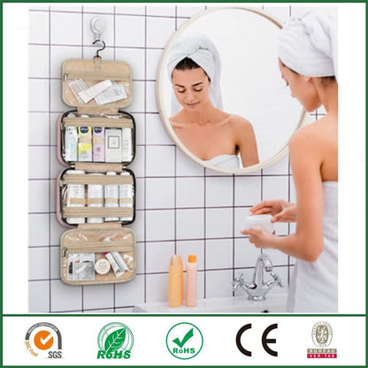 Waterproof Travel Toiletry Bag with Hang Hook