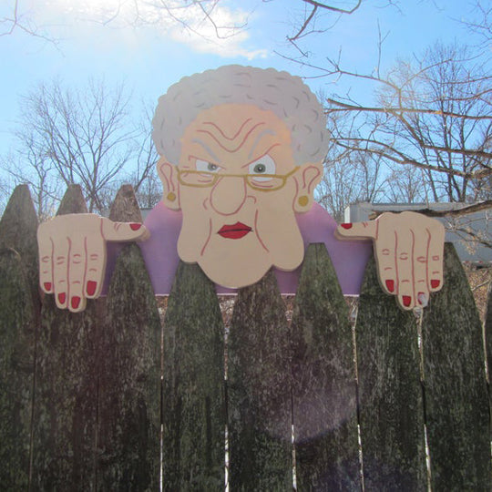 Funny Garden Lady and Man Yard Decor