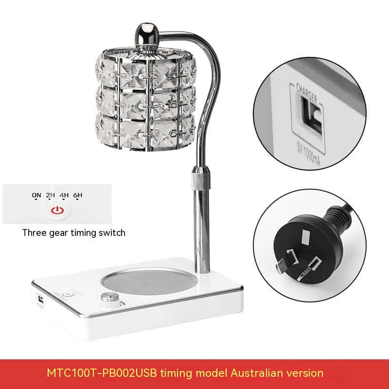 Scented Wax Melt Warmer Lamp Adjustable Brightness