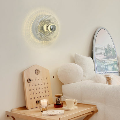 Contemporary Round Glass Wall Lamp