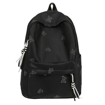 Backpack with Glittering Embellishments