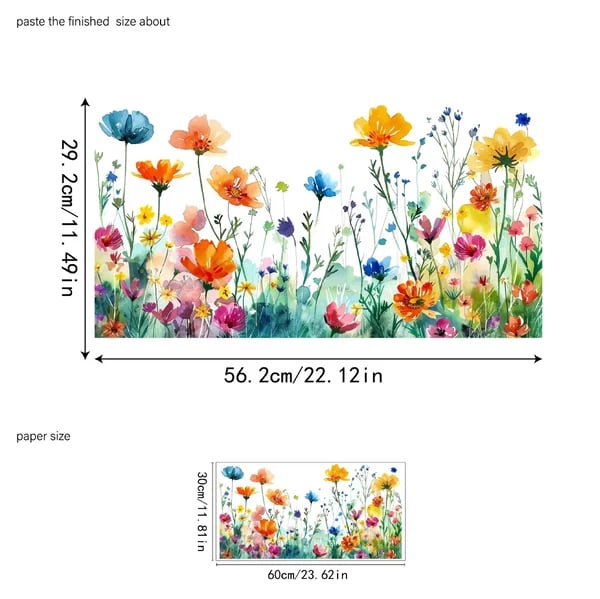 Vibrant Flower Vinyl Window Decal
