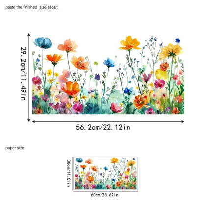 Vibrant Flower Vinyl Window Decal