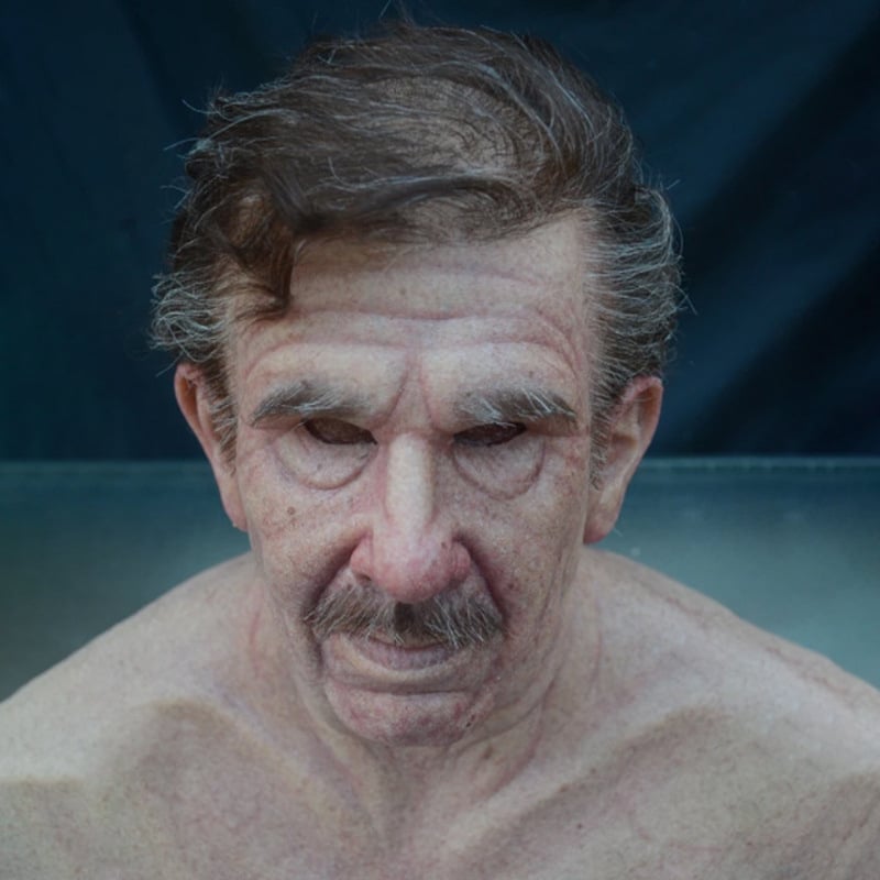 Spooky Old Man Halloween Mask Costume