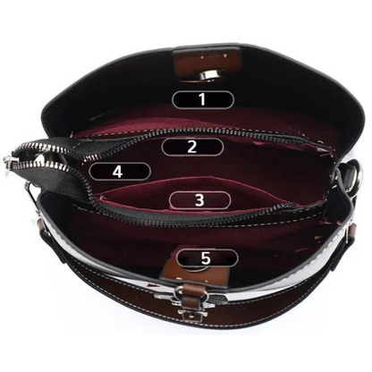 Genuine Leather Small Cross Body Handbag