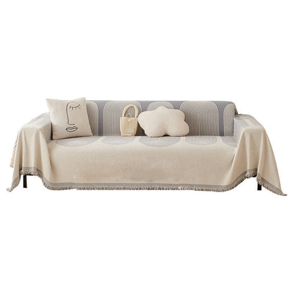 Plush Reversible Couch Slipcover