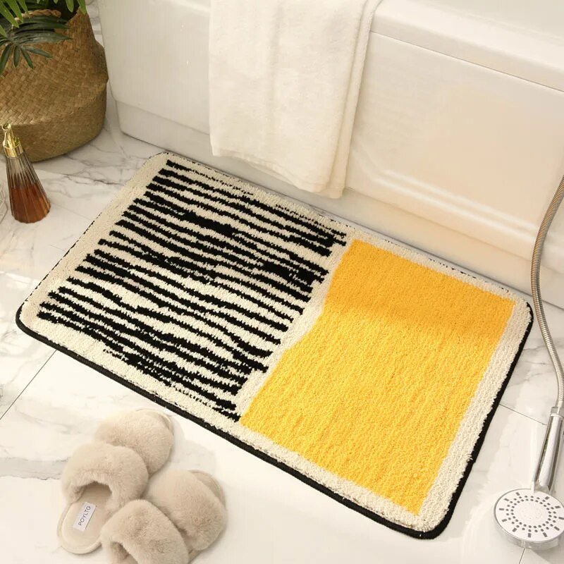 Luxury Bathroom Mat with Non Slip Backing
