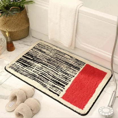 Luxury Bathroom Mat with Non Slip Backing