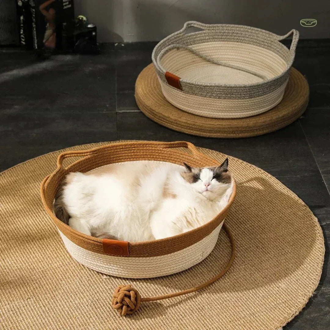 Soft Natural Fiber Cat Bed - Cofik
