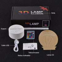 Colorful Mickey Mouse 3D Table Lamp